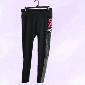 Victoria's Secret VSX sport knockout tight leggings in black, white and pink M